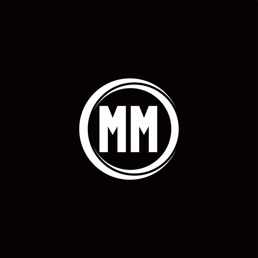 Logo monogram design template vector