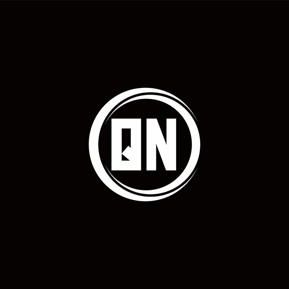 Logo monogram design template vector