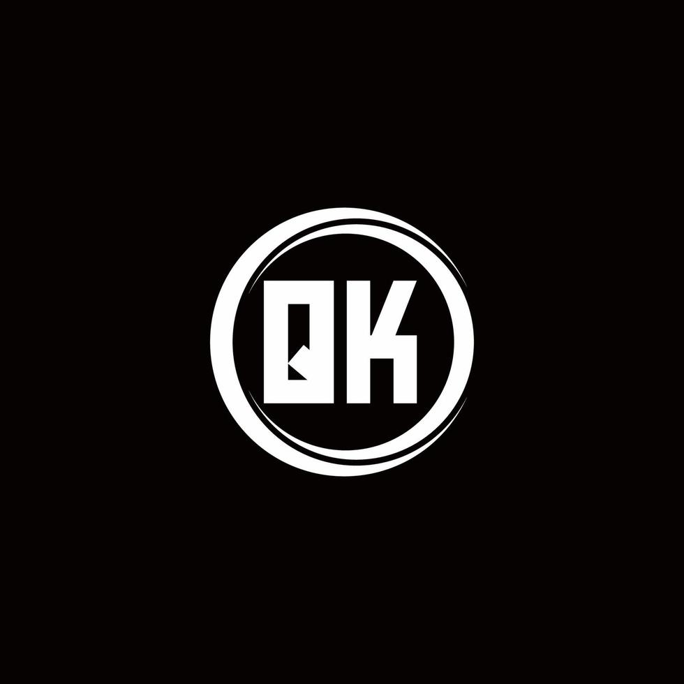 Logo monogram design template vector