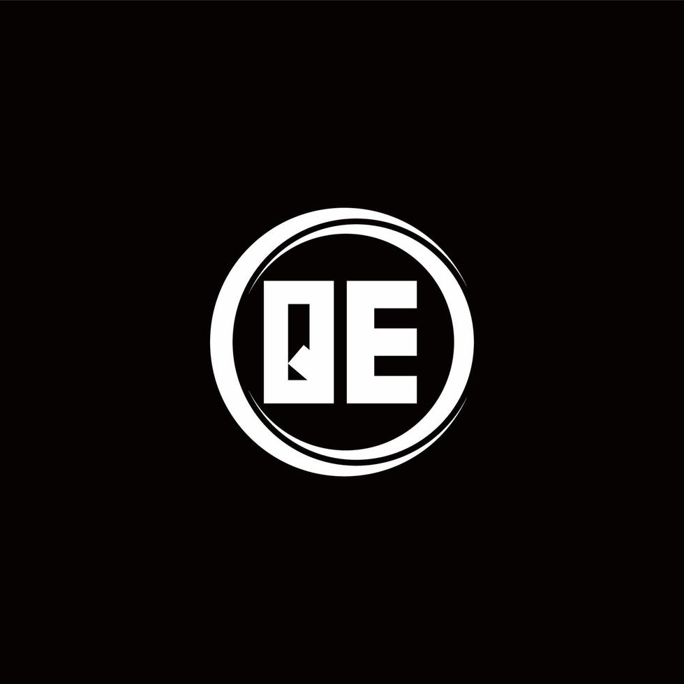 Logo monogram design template vector