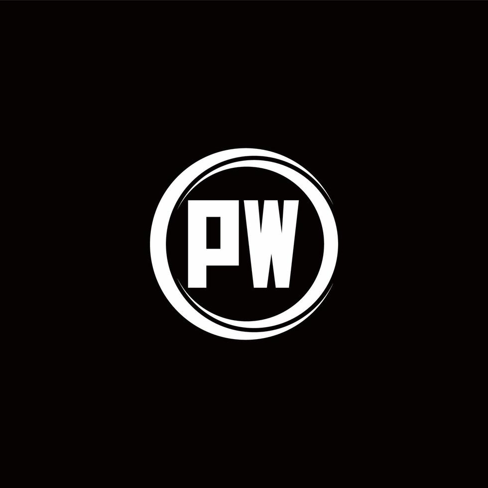 Logo monogram design template vector