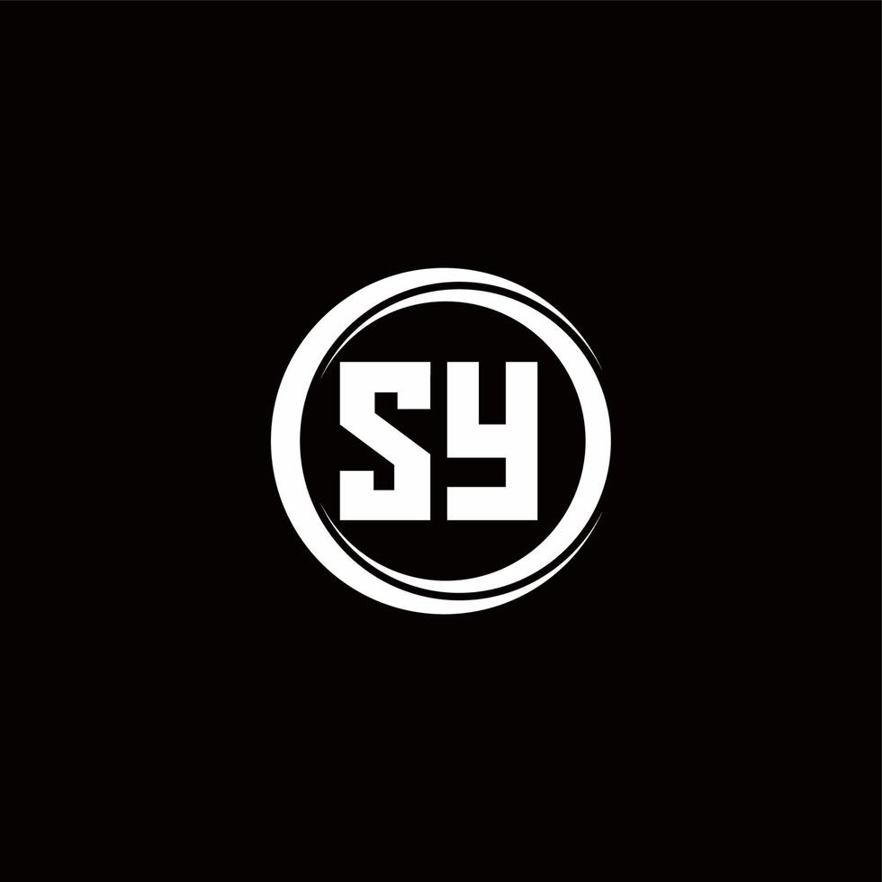 Logo monogram design template vector