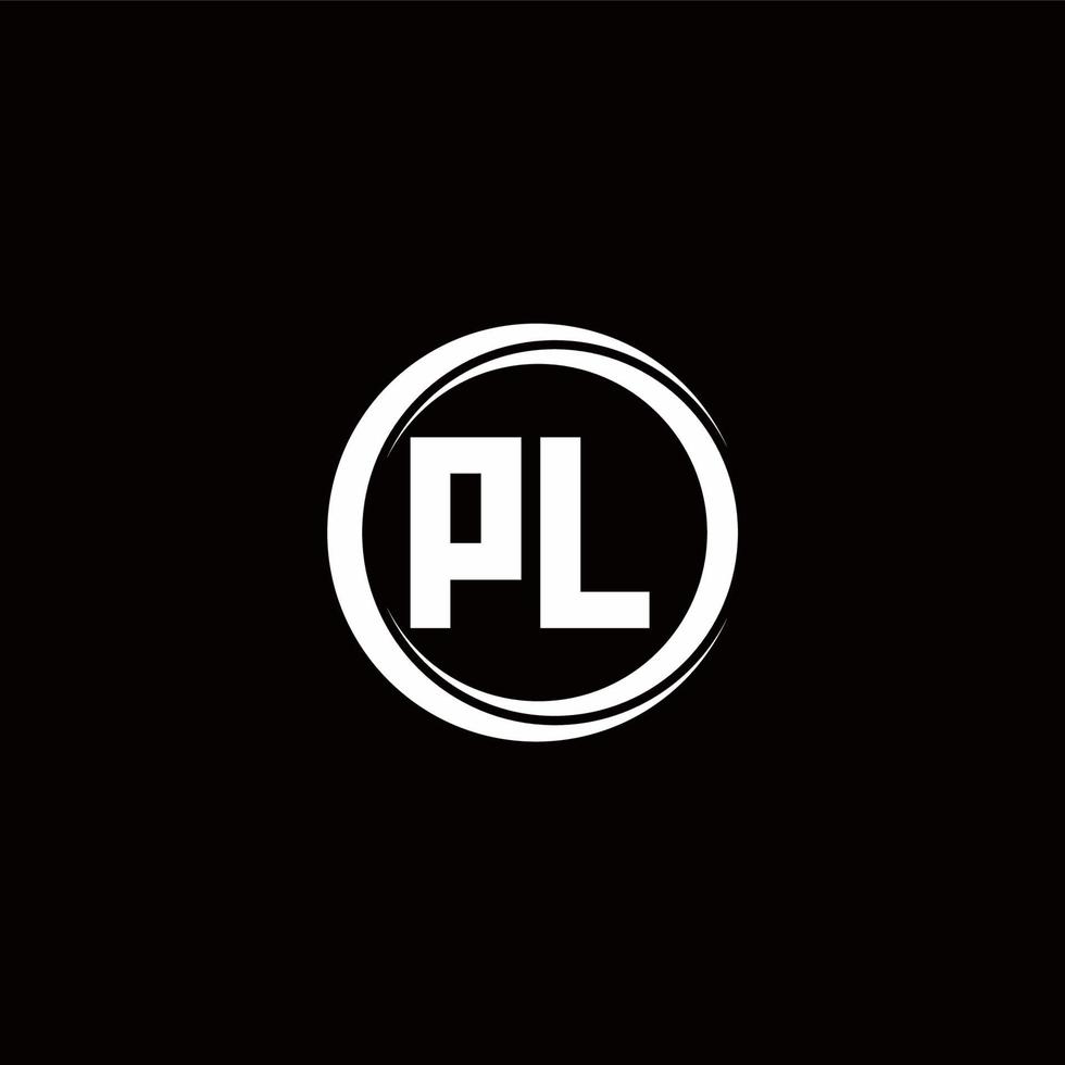 Logo monogram design template vector