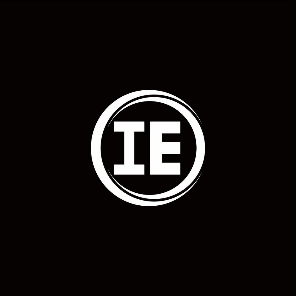 Logo monogram design template vector