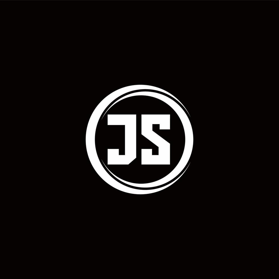 Logo monogram design template vector