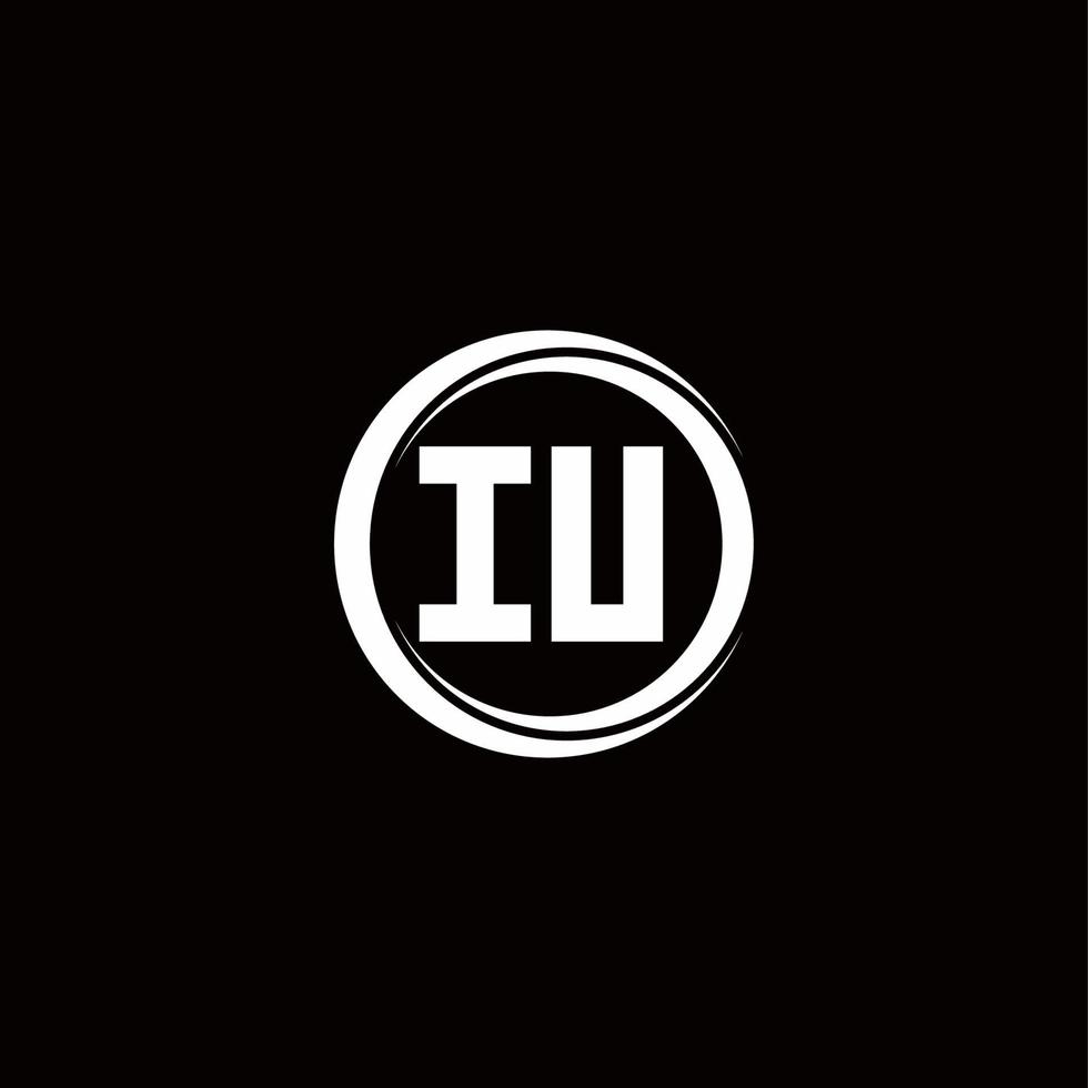 Logo monogram design template vector