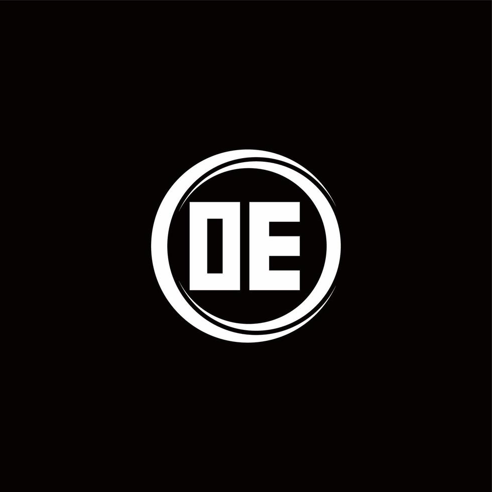 Logo monogram design template vector