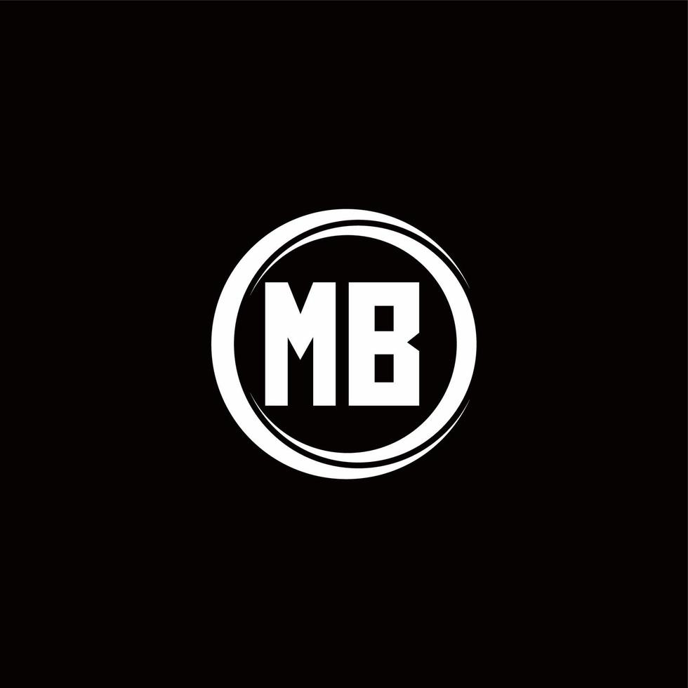 Logo monogram design template vector
