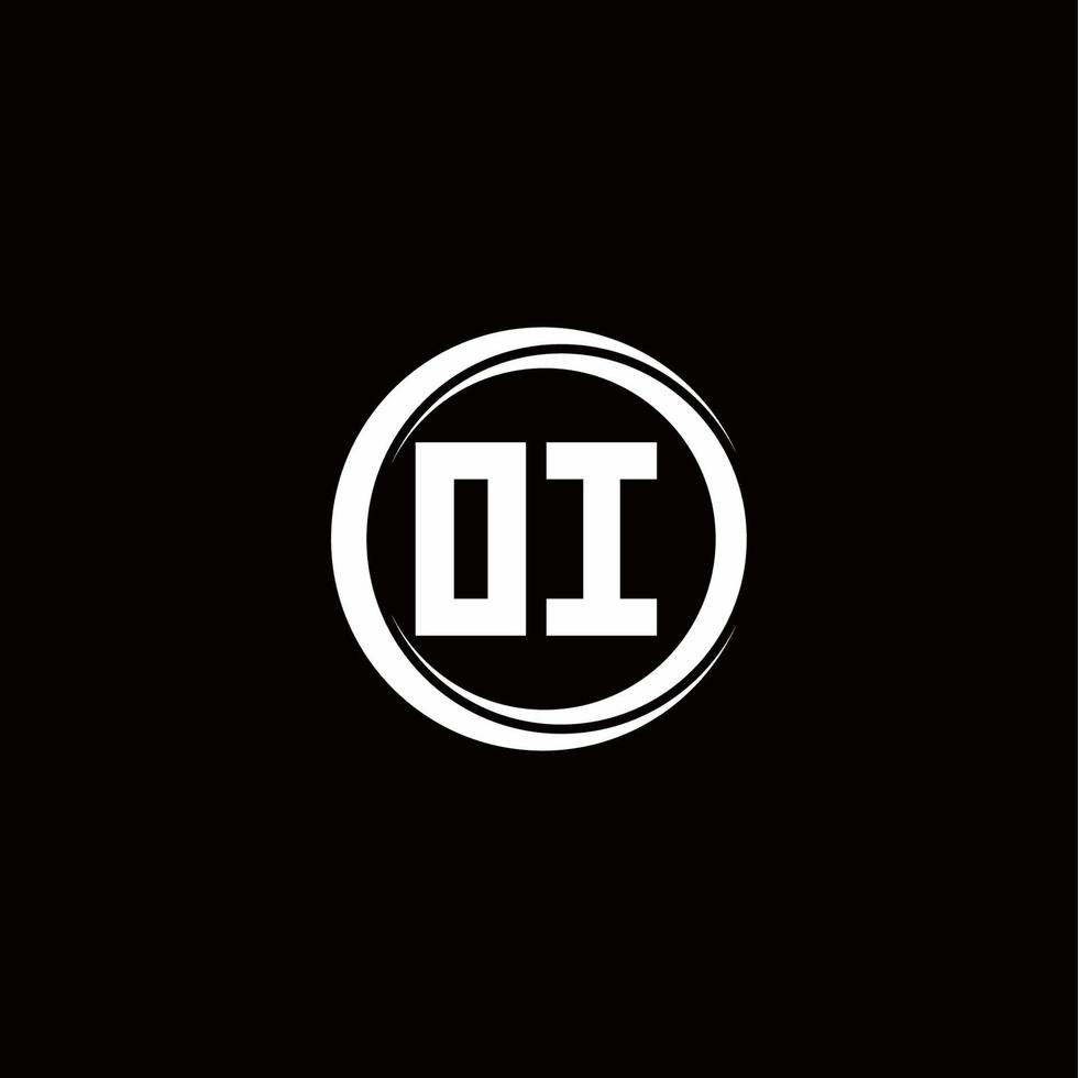 Logo monogram design template vector