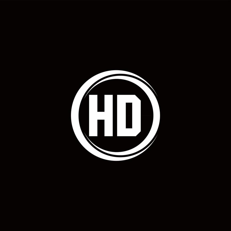 Logo monogram design template vector
