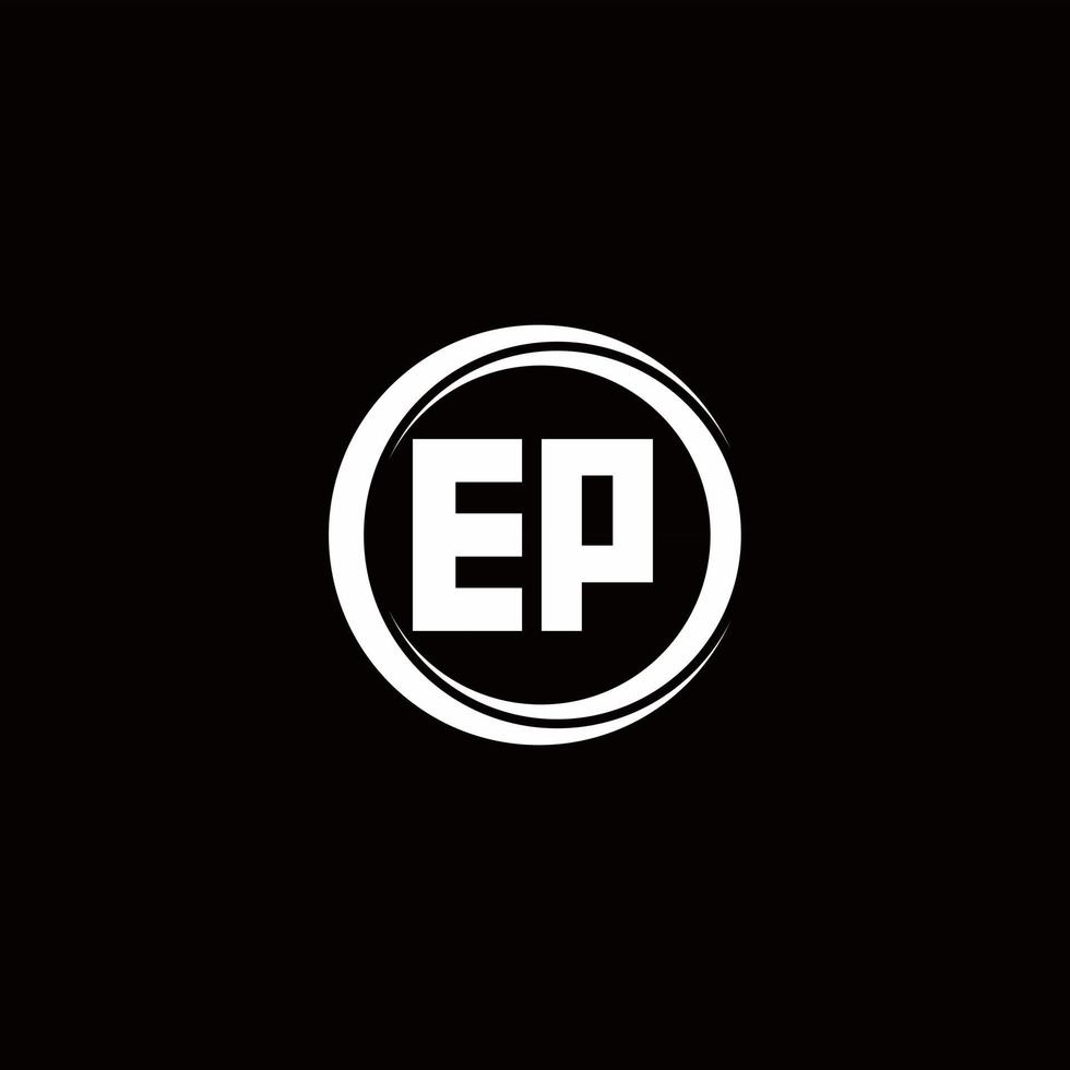 Logo monogram design template vector