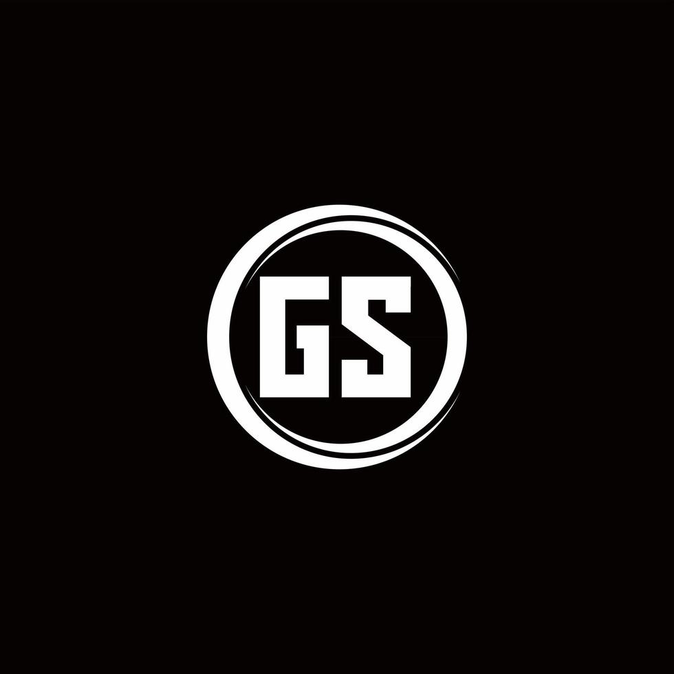 Logo monogram design template vector