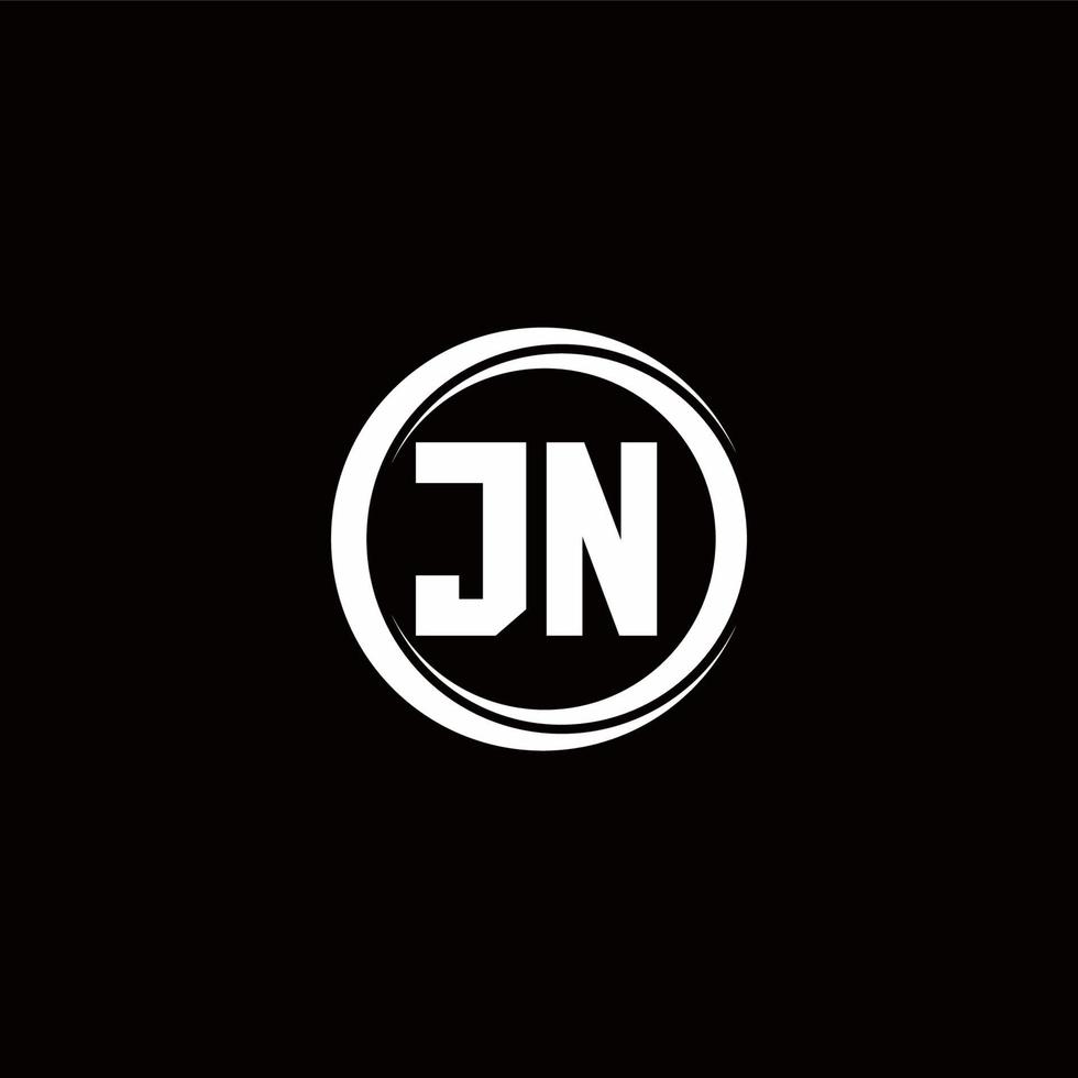 Logo monogram design template vector