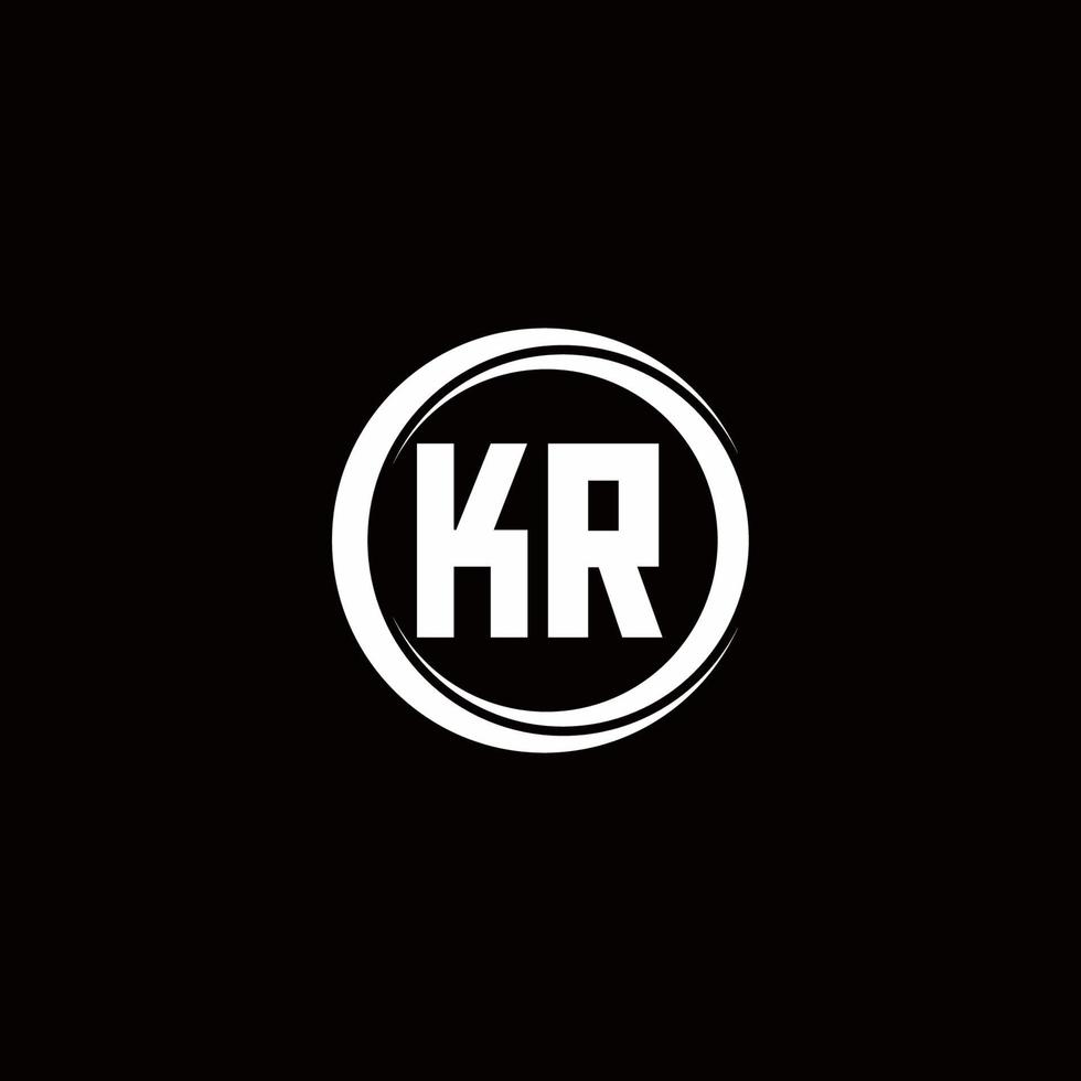 Logo monogram design template vector