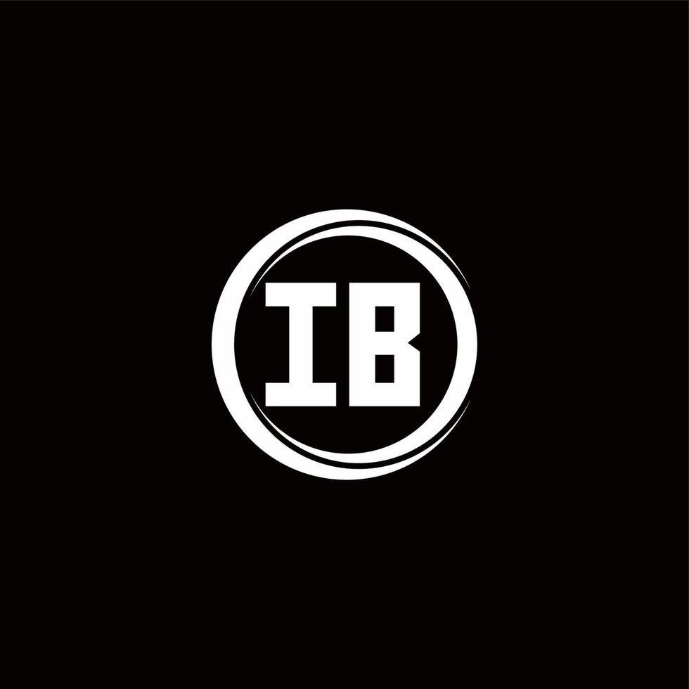 Logo monogram design template vector