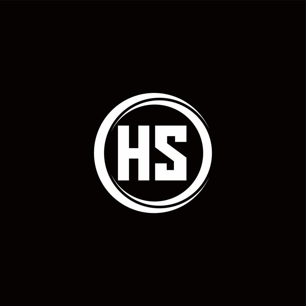 Logo monogram design template vector
