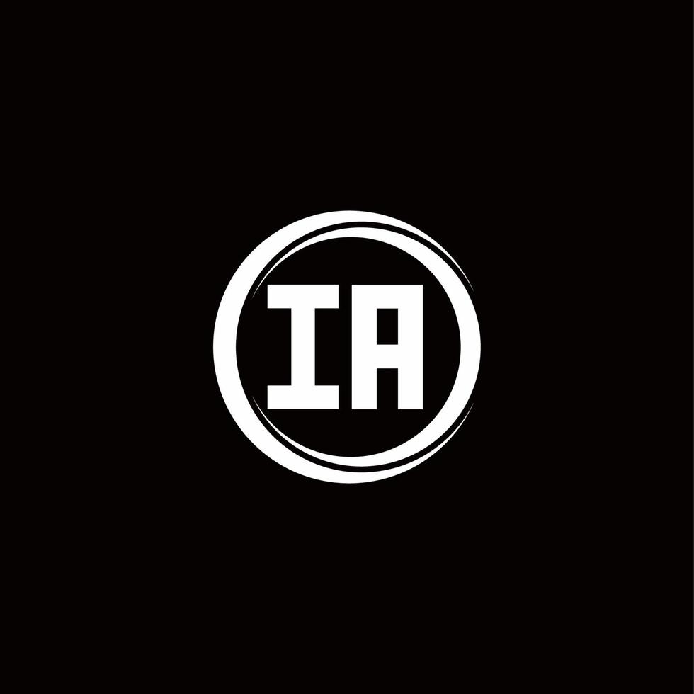 Logo monogram design template vector
