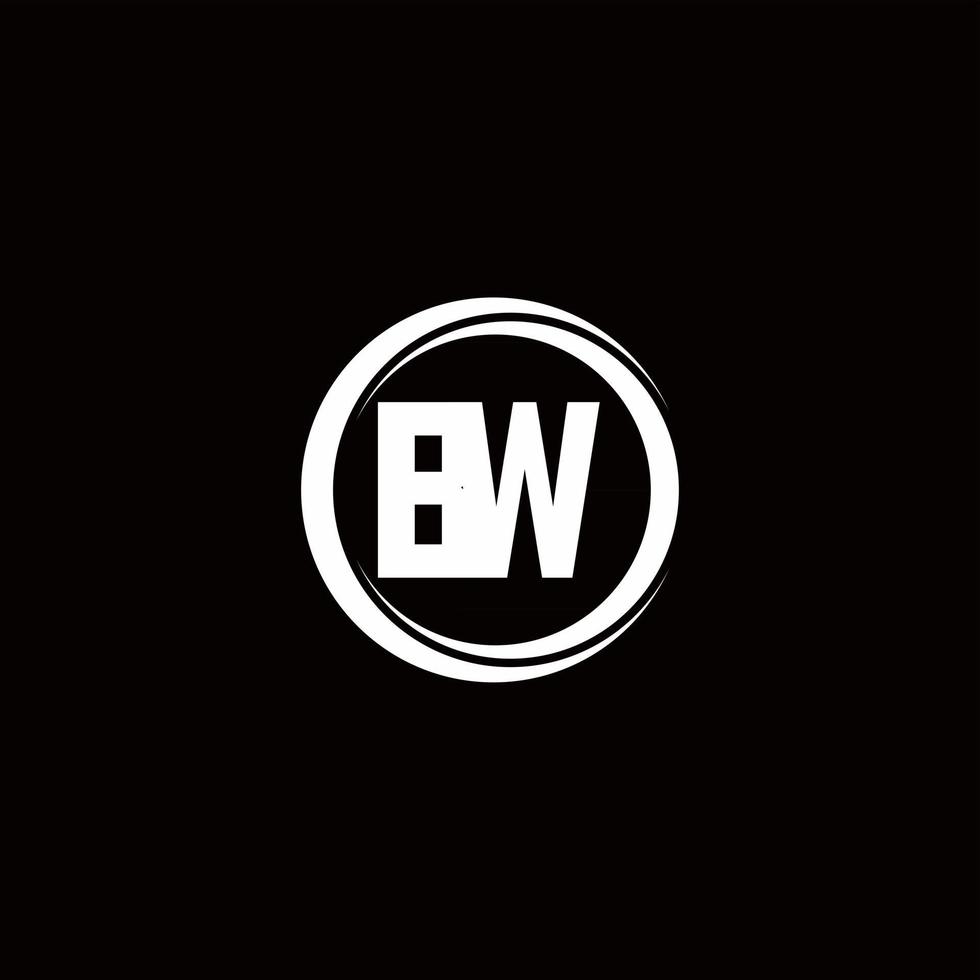 Logo monogram design template vector