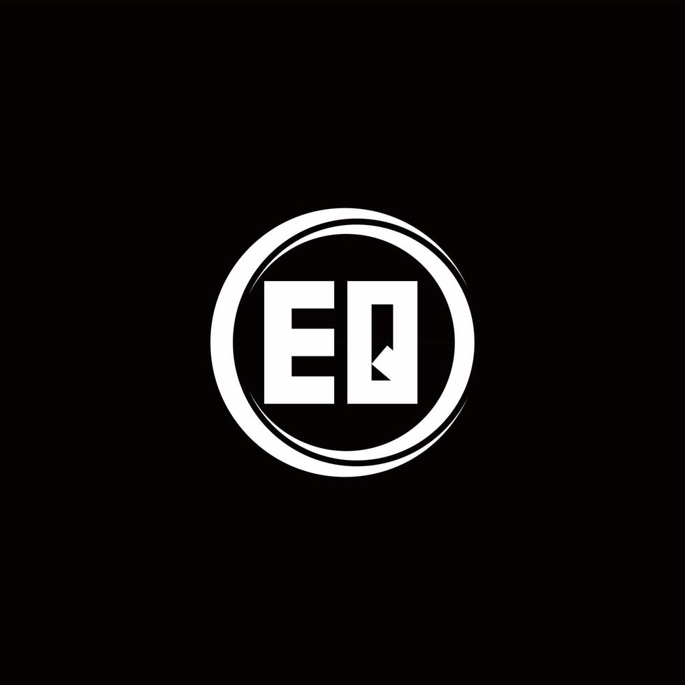 Logo monogram design template vector