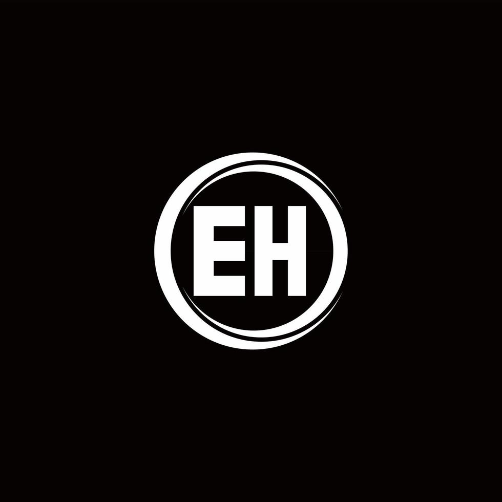 Logo monogram design template vector
