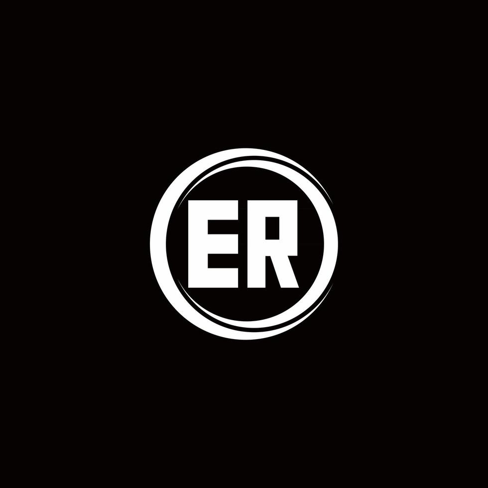 Logo monogram design template vector