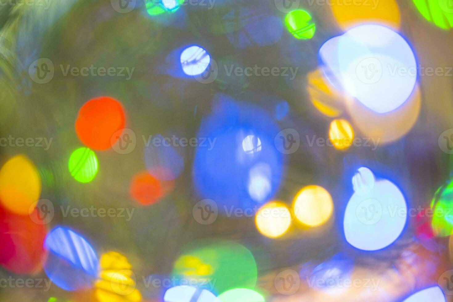 Imagen de luz led bokeh para fondo abstracto borroso foto