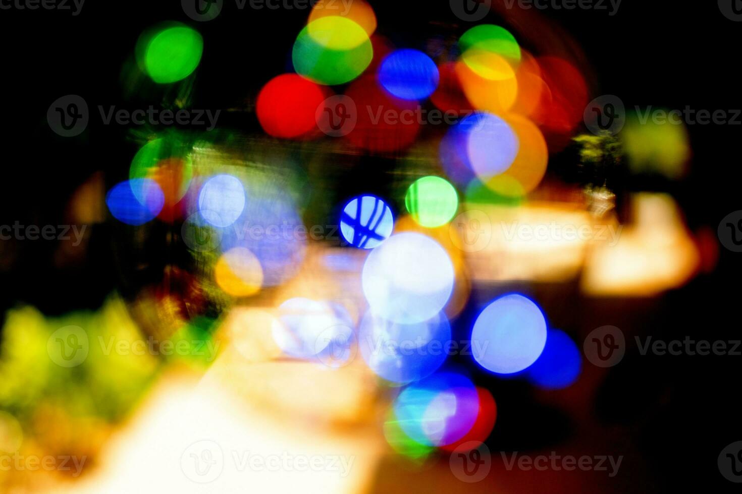 Imagen de luz led bokeh para fondo abstracto borroso foto