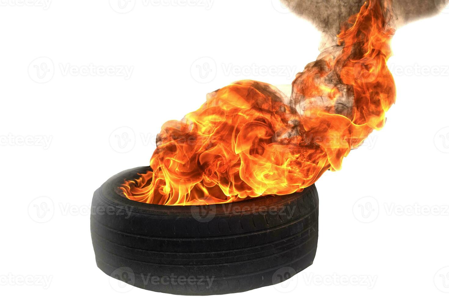 fire flame on tire photo