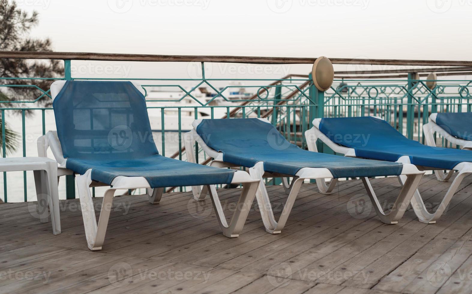 Playa vacía sin gente en Hurghada Egipto foto