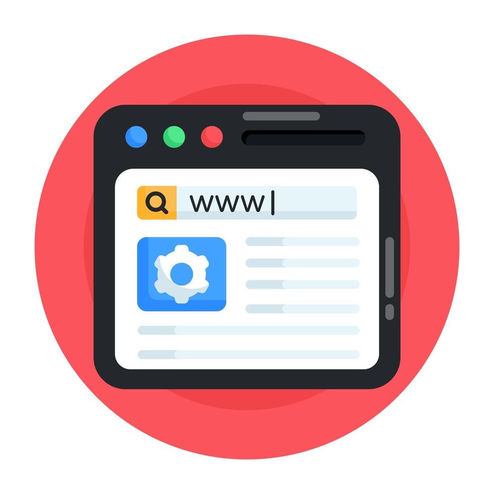 Web Site  Browser vector