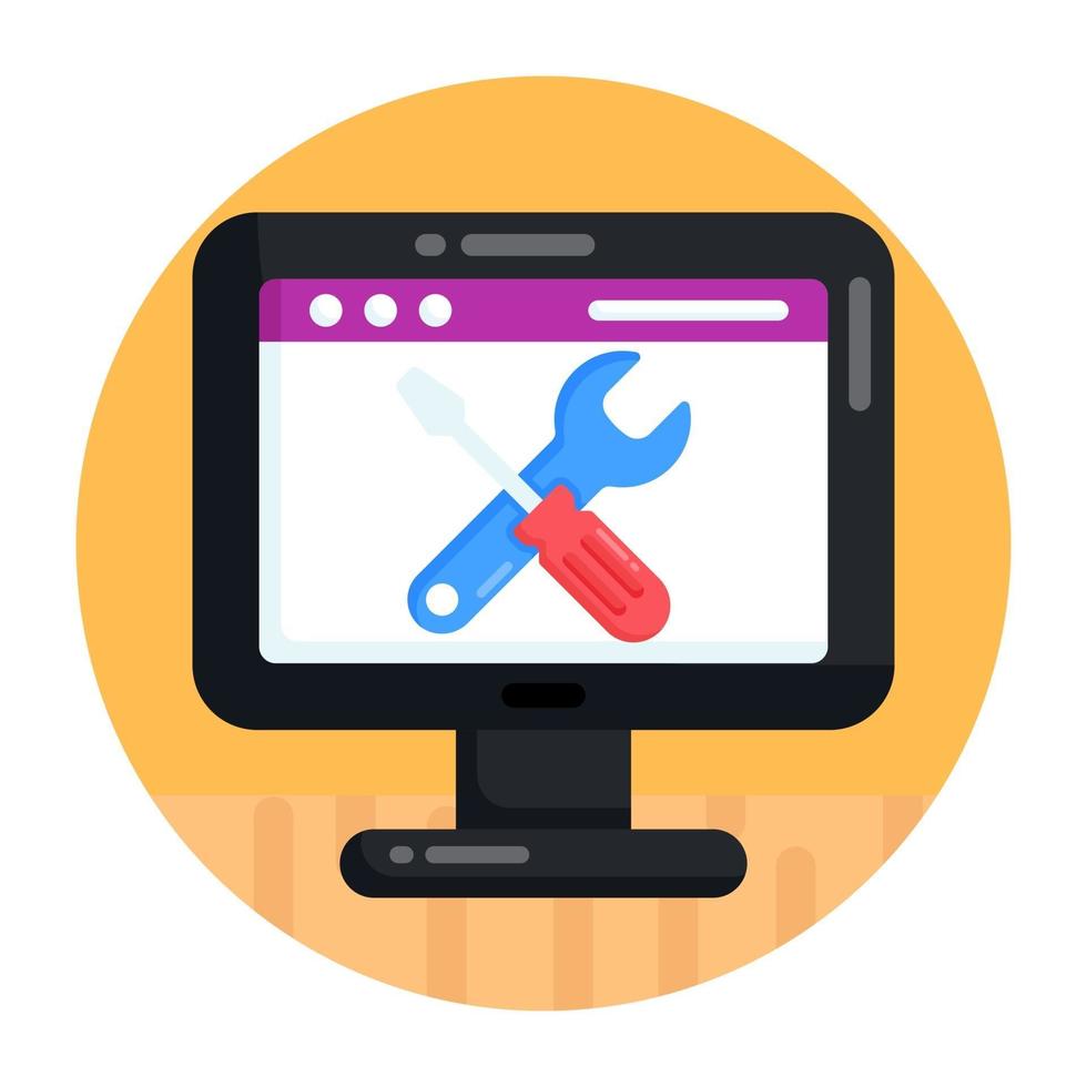 Website Tools and Maintenance vector