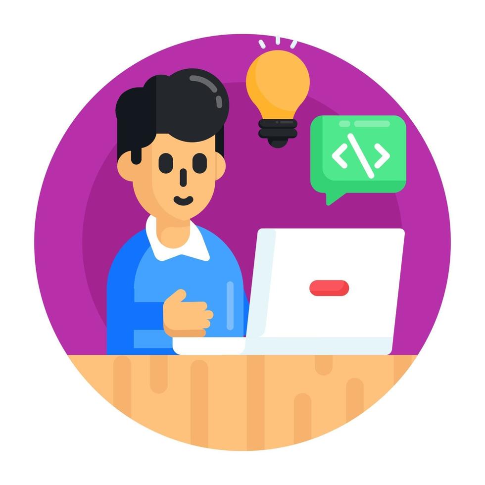Programmer and Developer vector