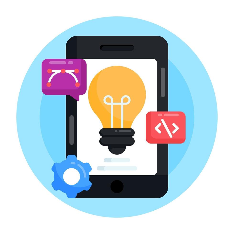 Mobile Apps and Interface  Settings vector