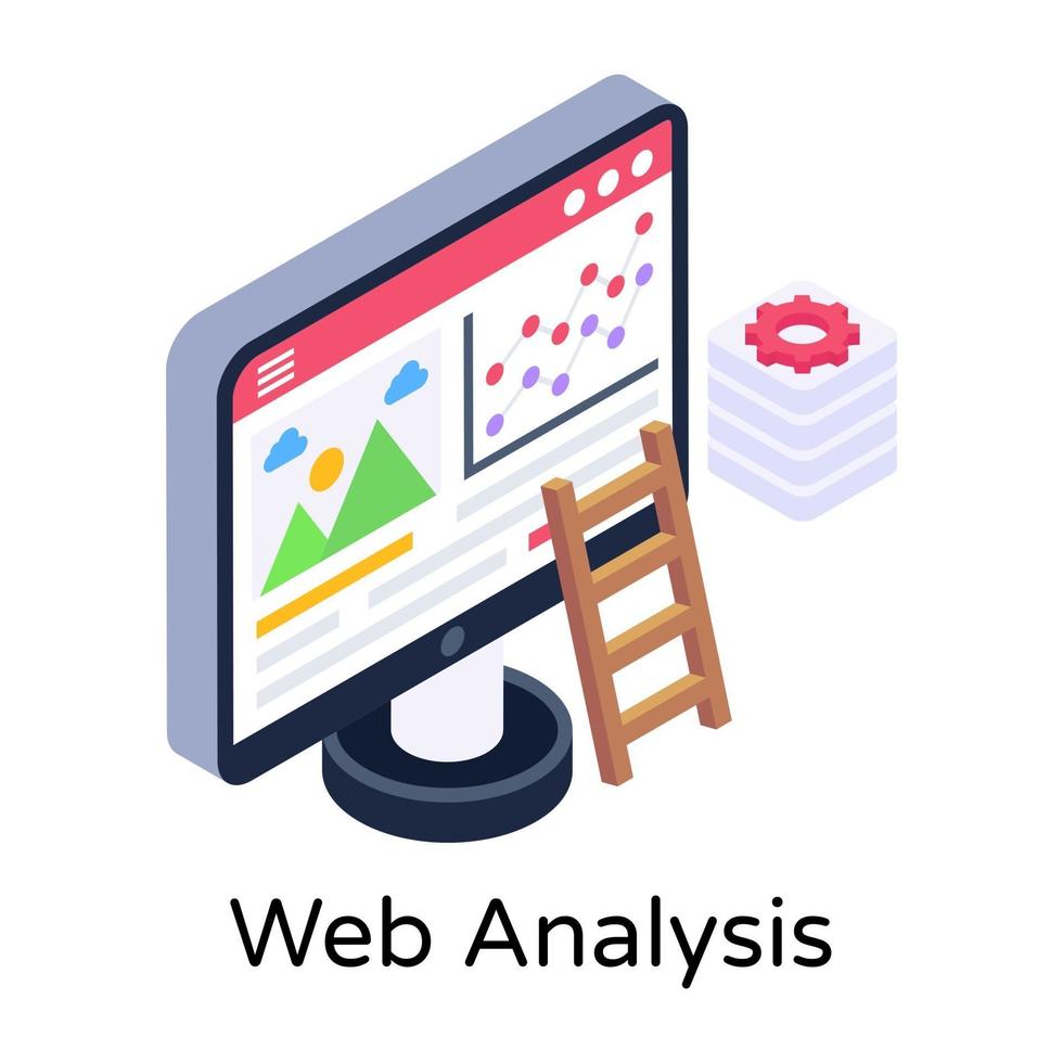 Web Analytics and Design vector