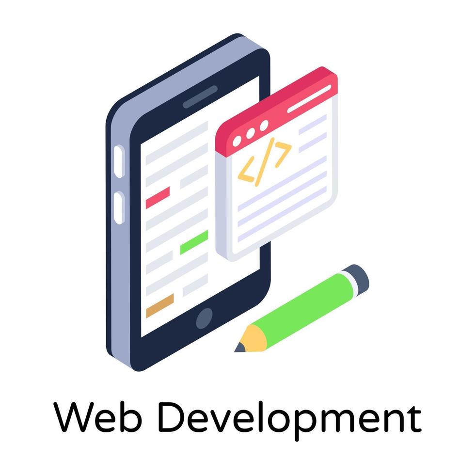 Web Development and Coding vector