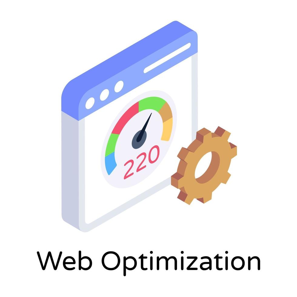 optimización del sitio web vector