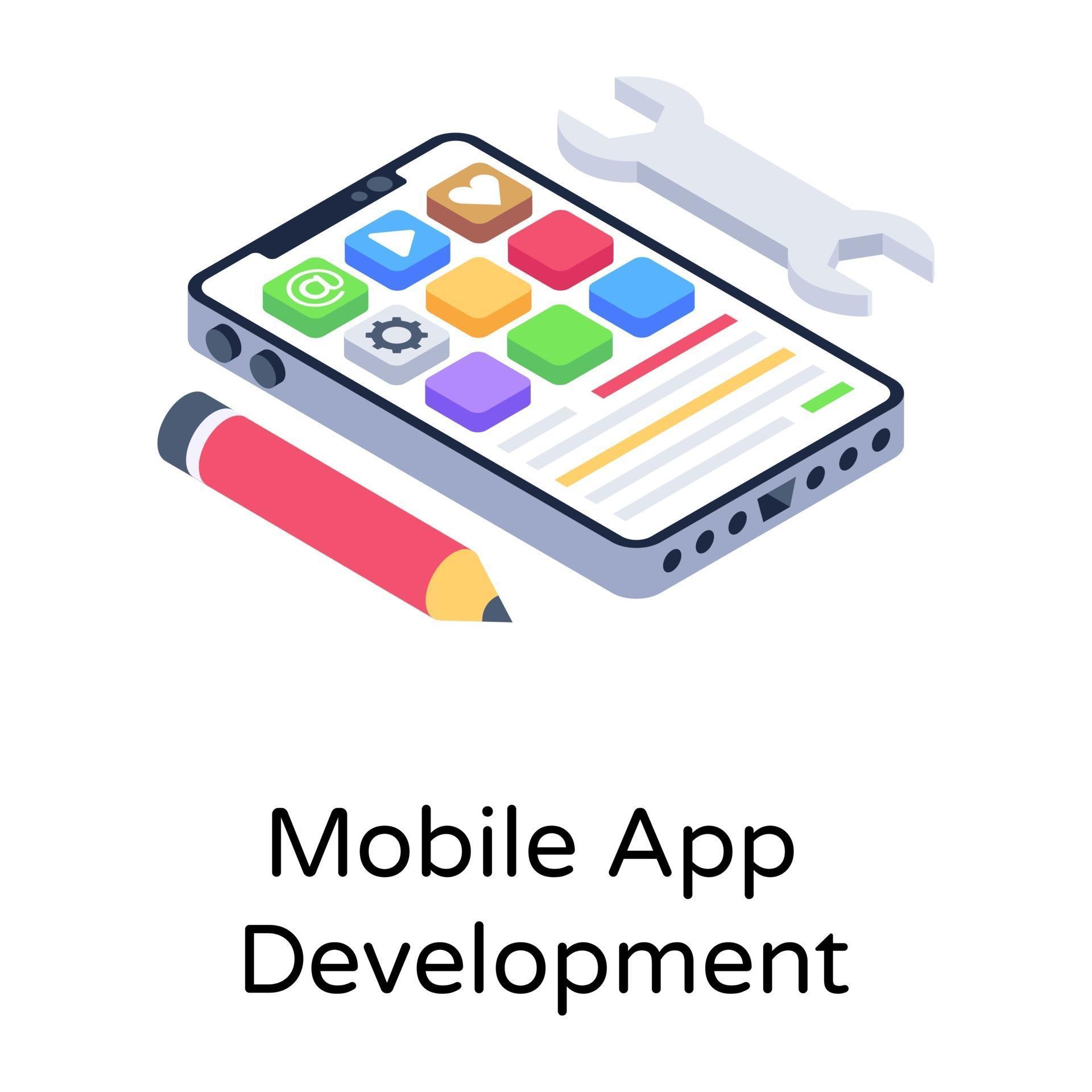 Mobile App Development 3027925 Vector Art at Vecteezy