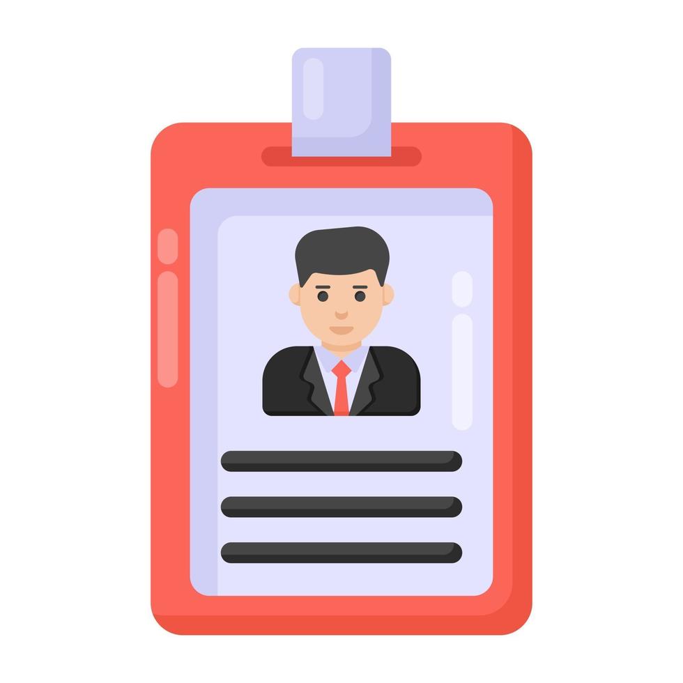 Student Id Card vector