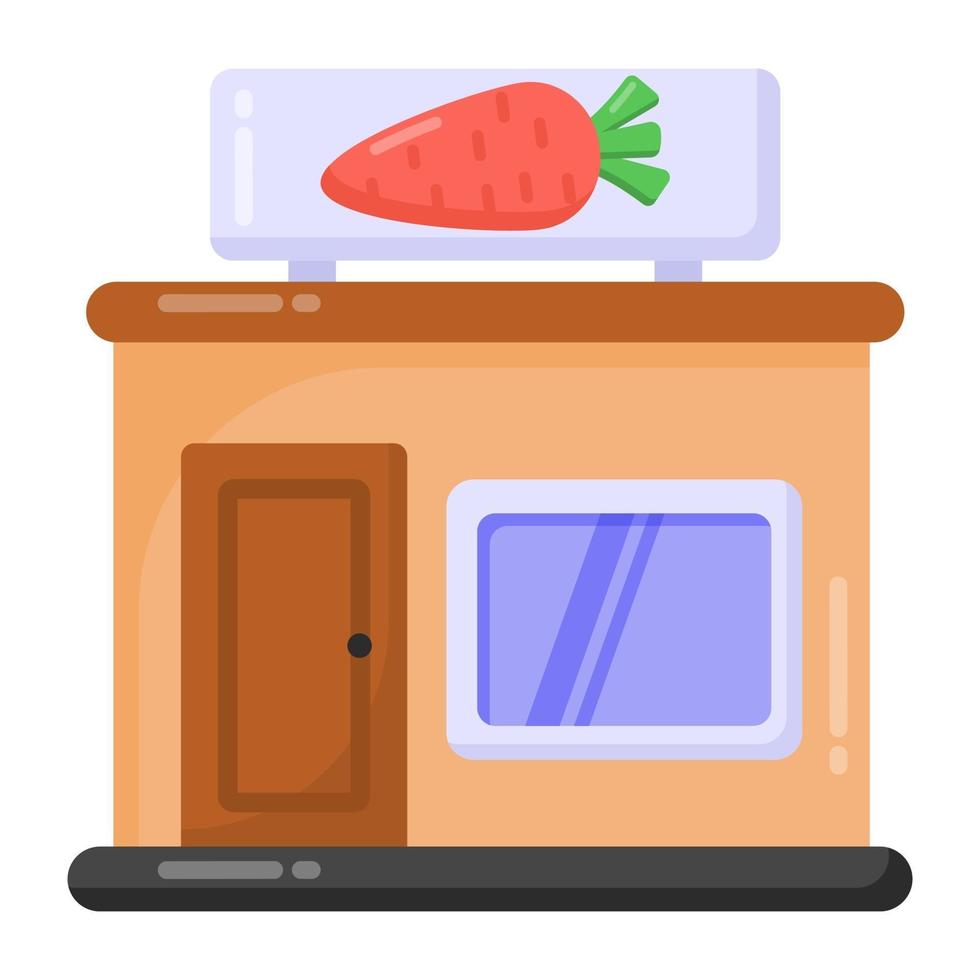 Vegetable Shop and Store vector