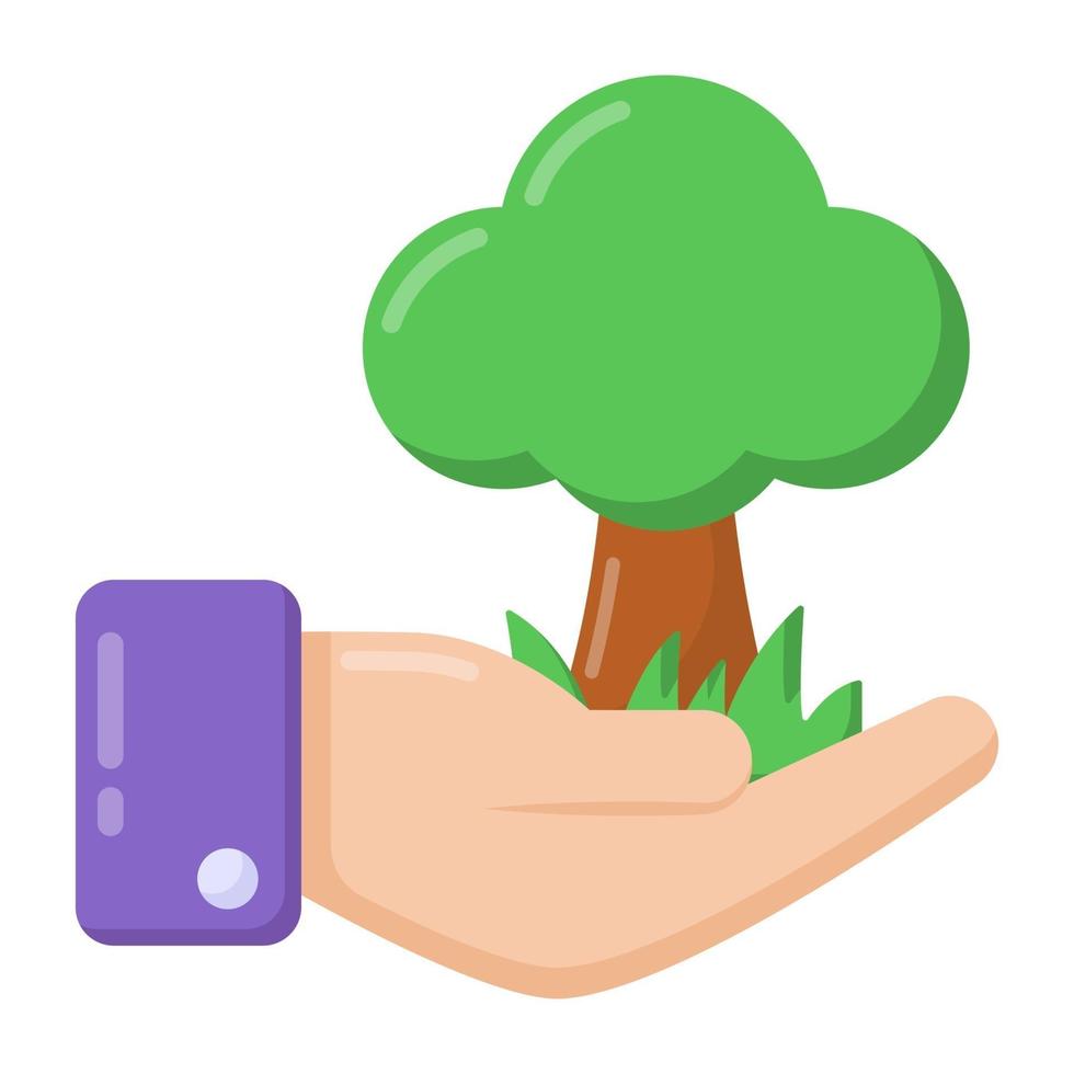 Tree and plantation vector