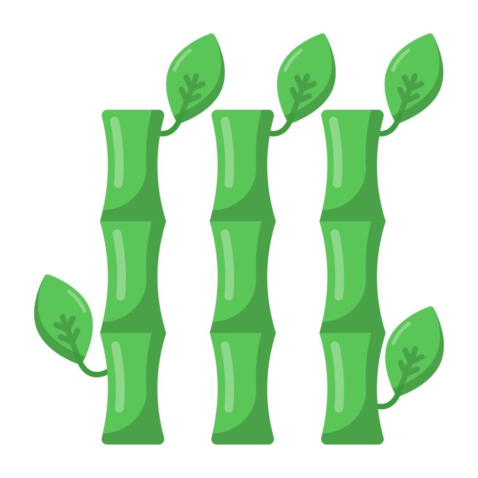 Bamboo Sticks and Sugar Canes vector