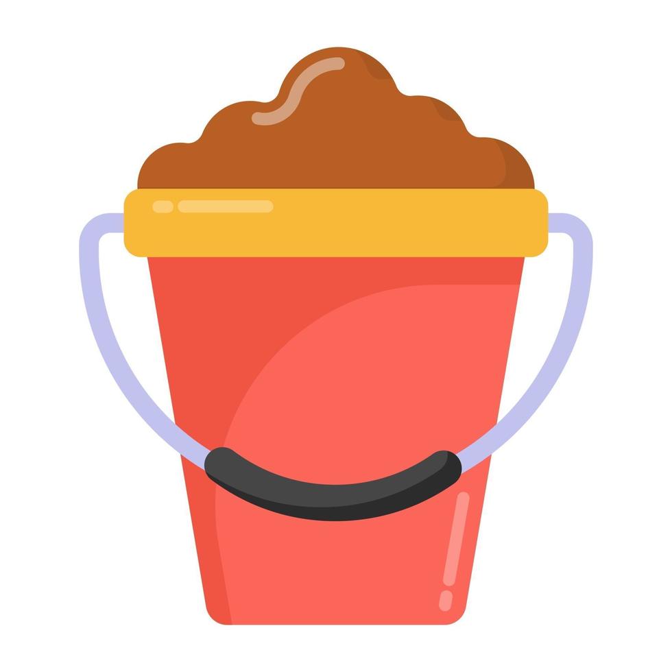 Mud Bucket and container vector