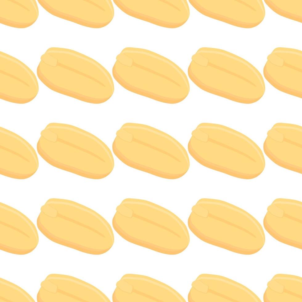 Illustration on theme big pattern identical types peanut vector