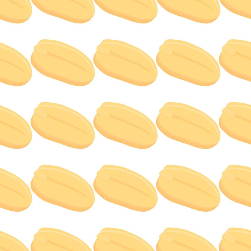 Illustration on theme big pattern identical types peanut vector