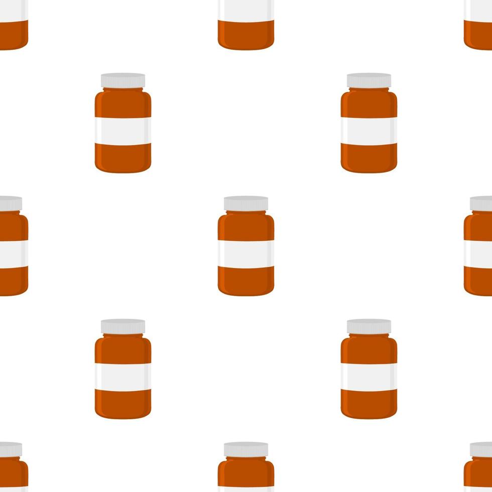 big colored set different types of pills inside close jar vector