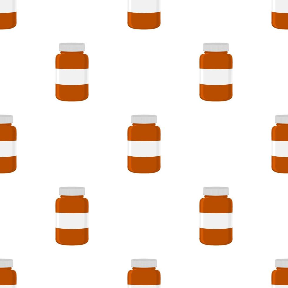 big colored set different types of pills inside close jar vector