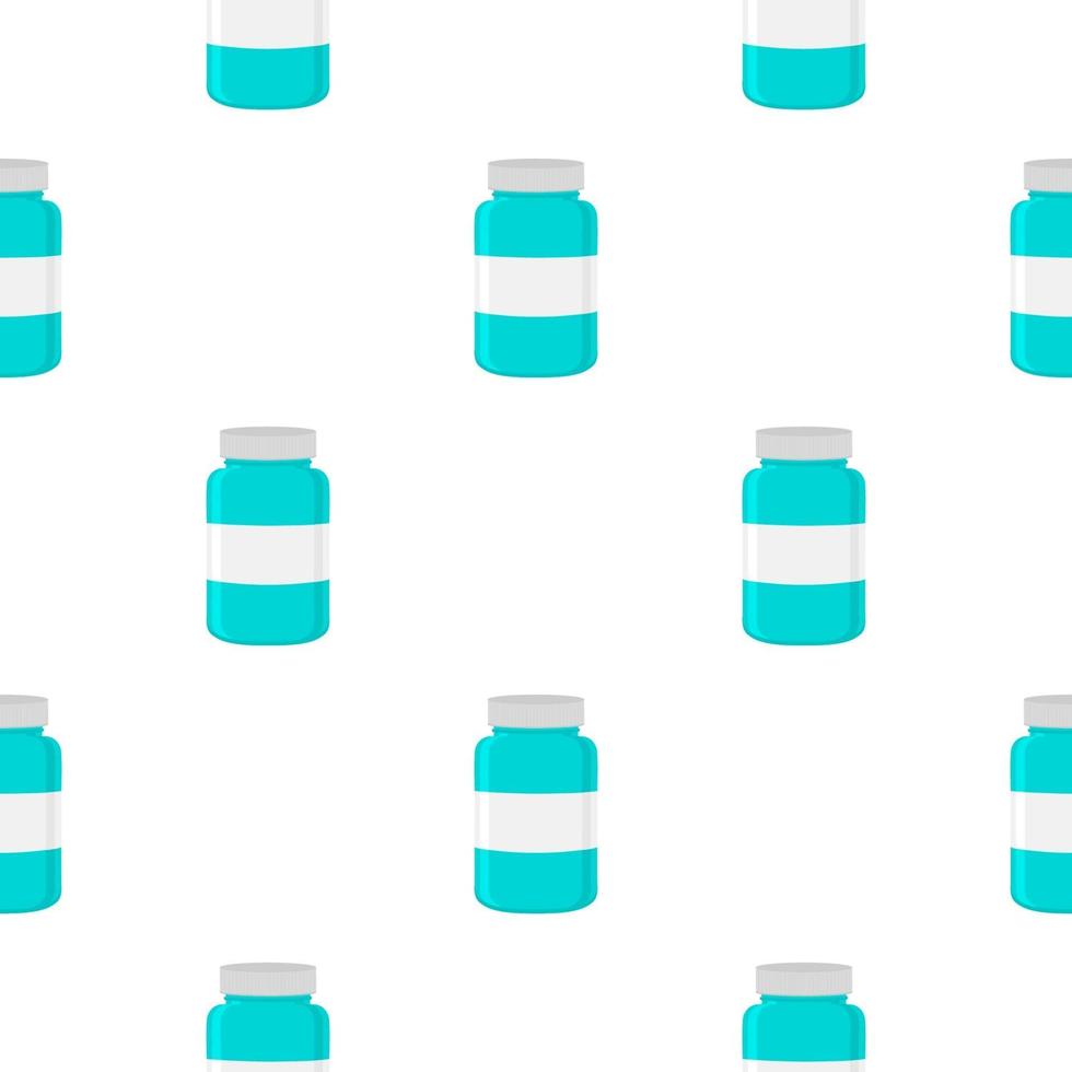 big colored set different types of pills inside close jar vector