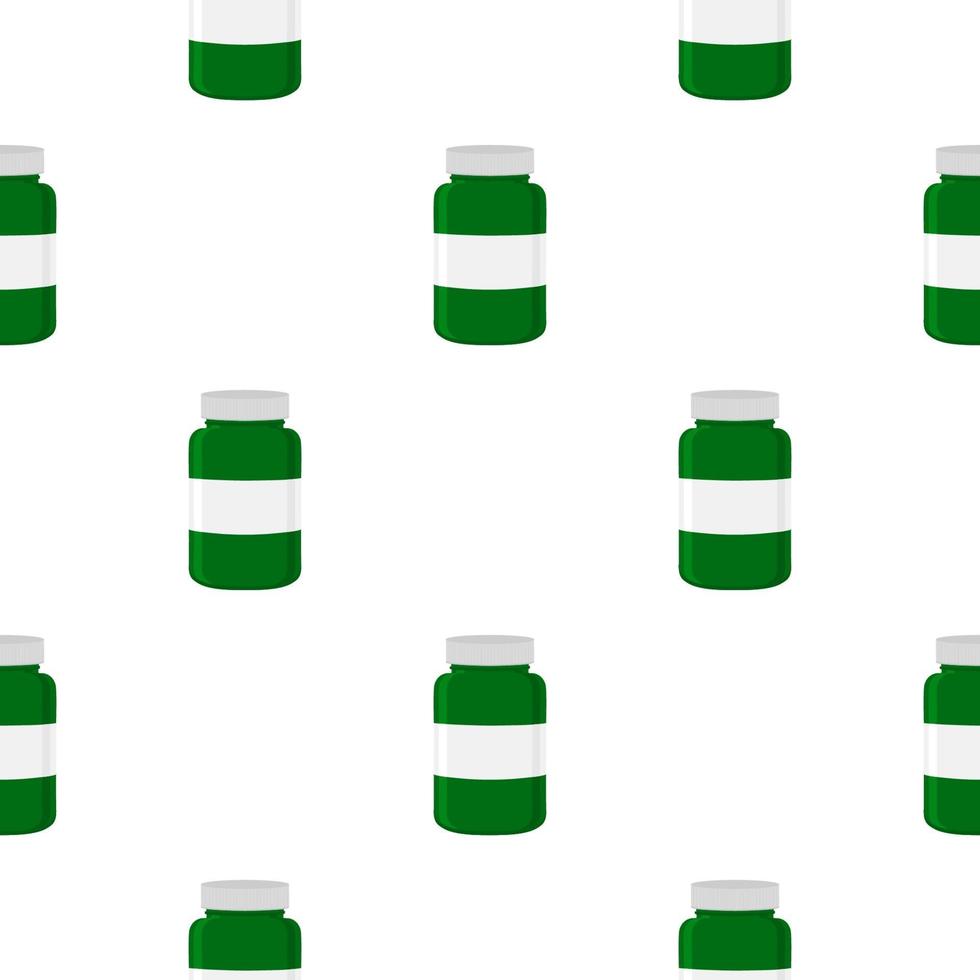 big colored set different types of pills inside close jar vector