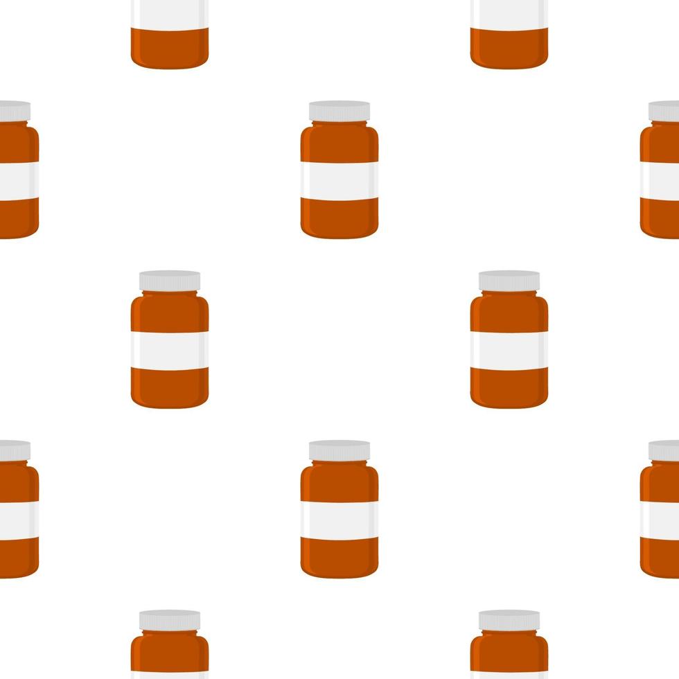 big colored set different types of pills inside close jar vector