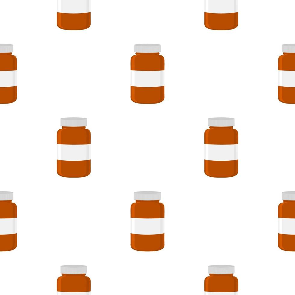 big colored set different types of pills inside close jar vector